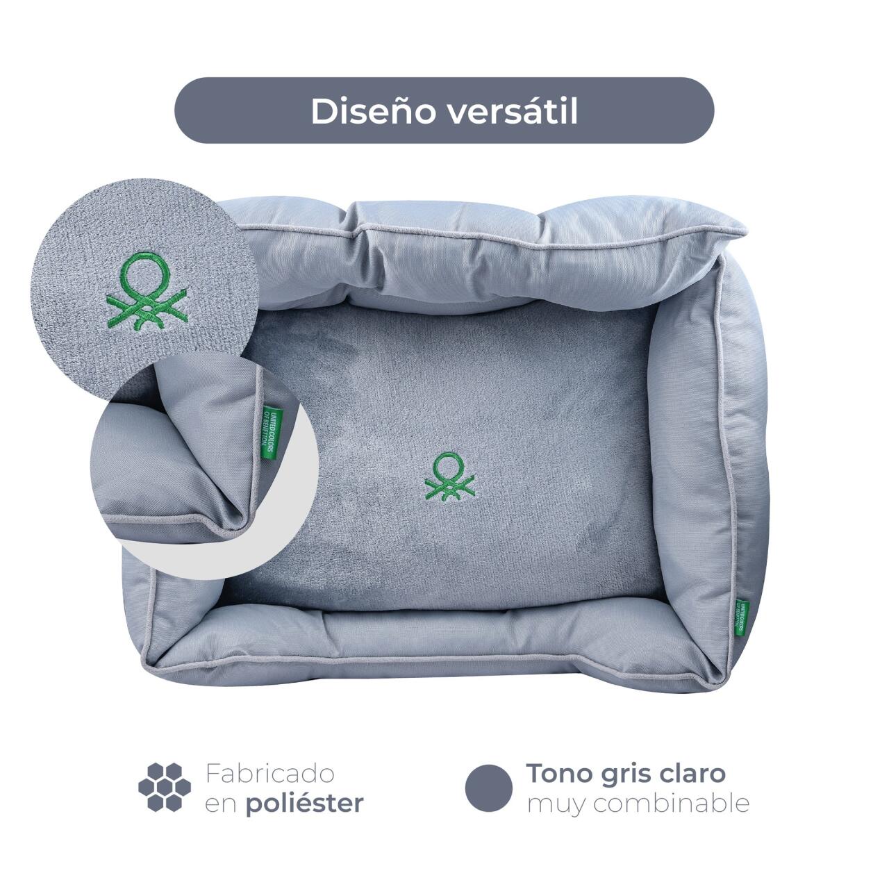 Cama para Mascota en Poliéster Benetton BE - Diseño Ergonómico y Lavable, Disponible en Varias Dimensiones