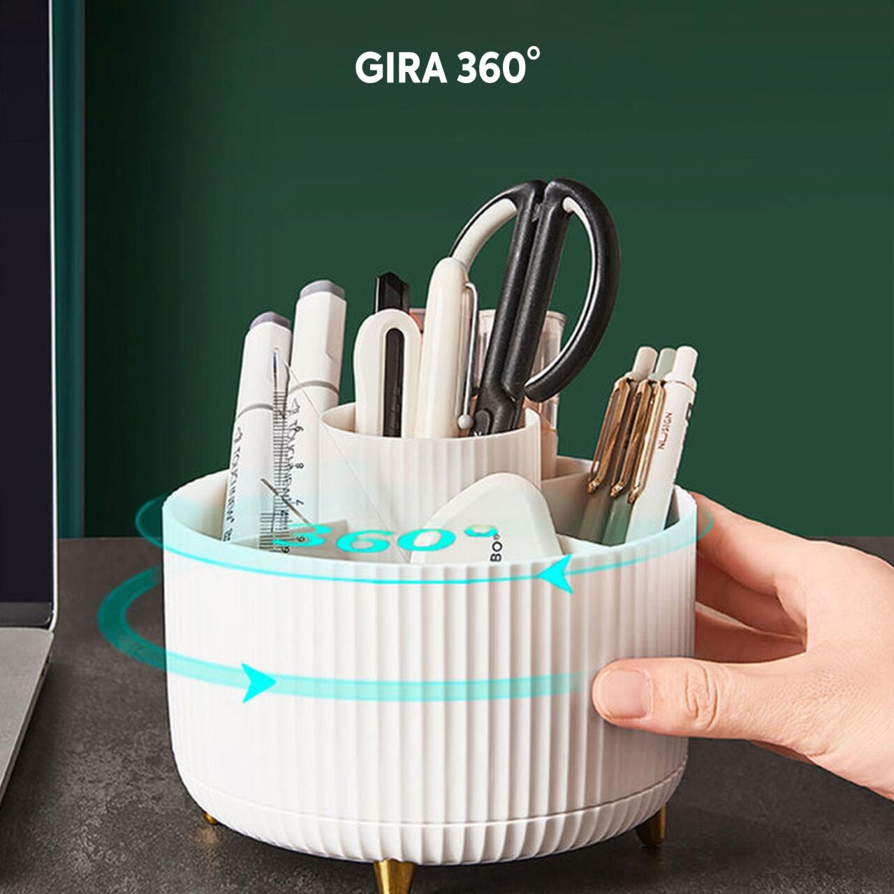 Organizador de maquillaje giratorio con 5 ranuras JOYBOS