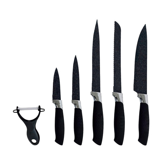 Set 6 Piezas de Cocina Negro WT-131