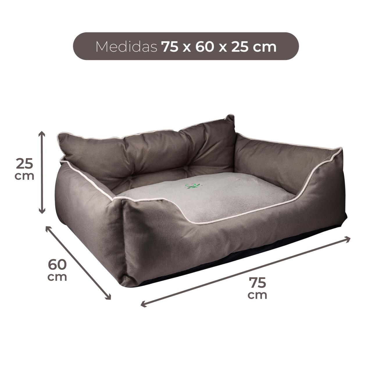 Cama para Mascota en Poliéster Benetton BE - Diseño Ergonómico y Lavable, Disponible en Varias Dimensiones