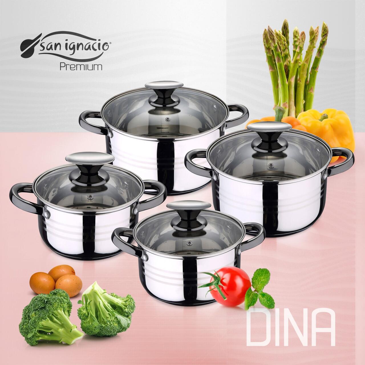 Batería de Cocina 8 Piezas San Ignacio Premium Dina&Nona